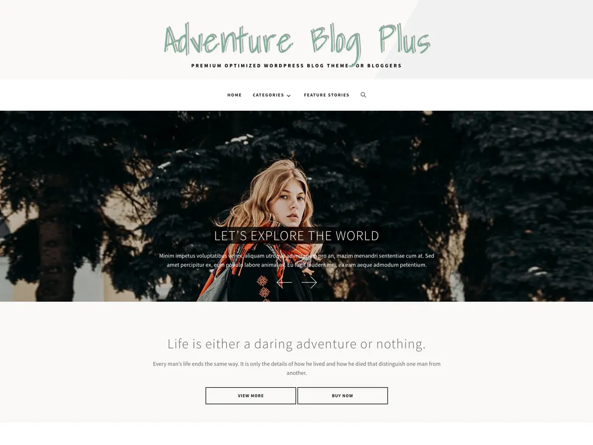 Adventure Blog Plus